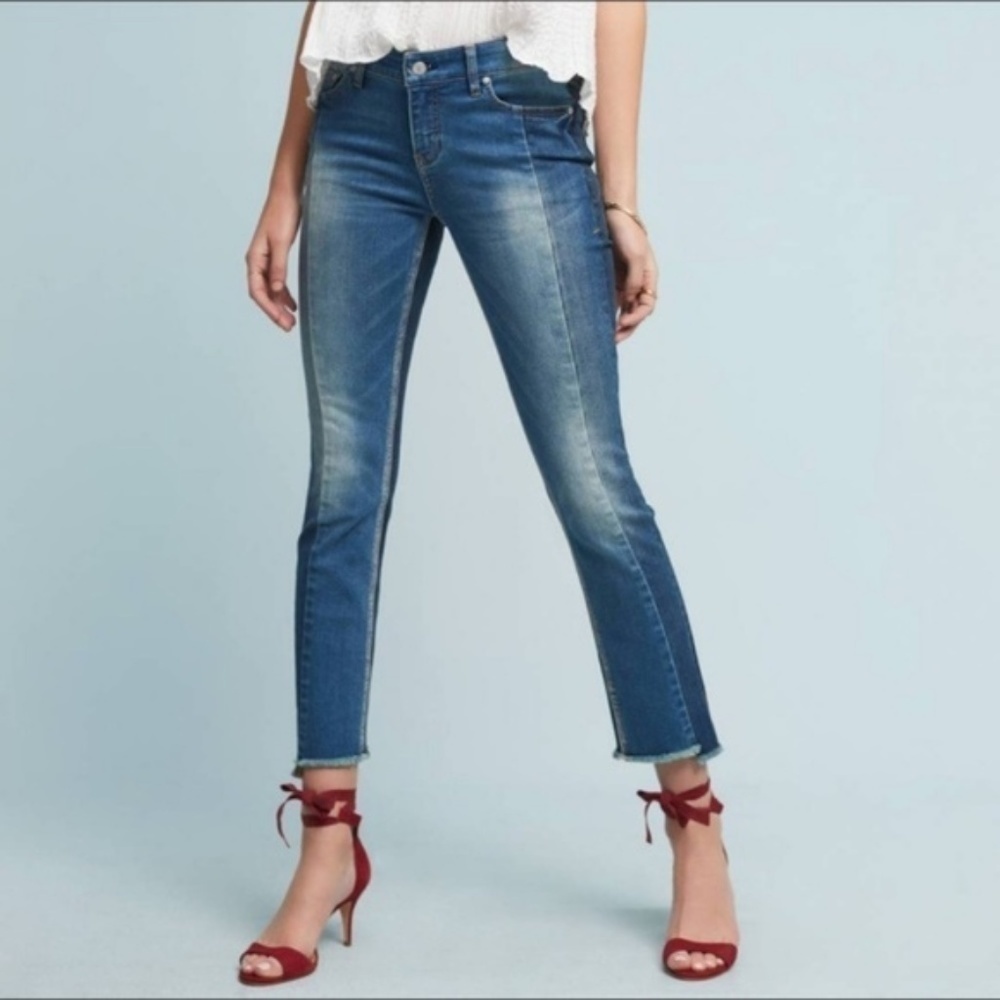 Pilcro Parallel Two Tone Jeans size 26 NWT